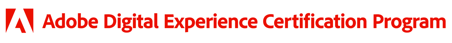 Adobe Digital Experience Certification Program Logo